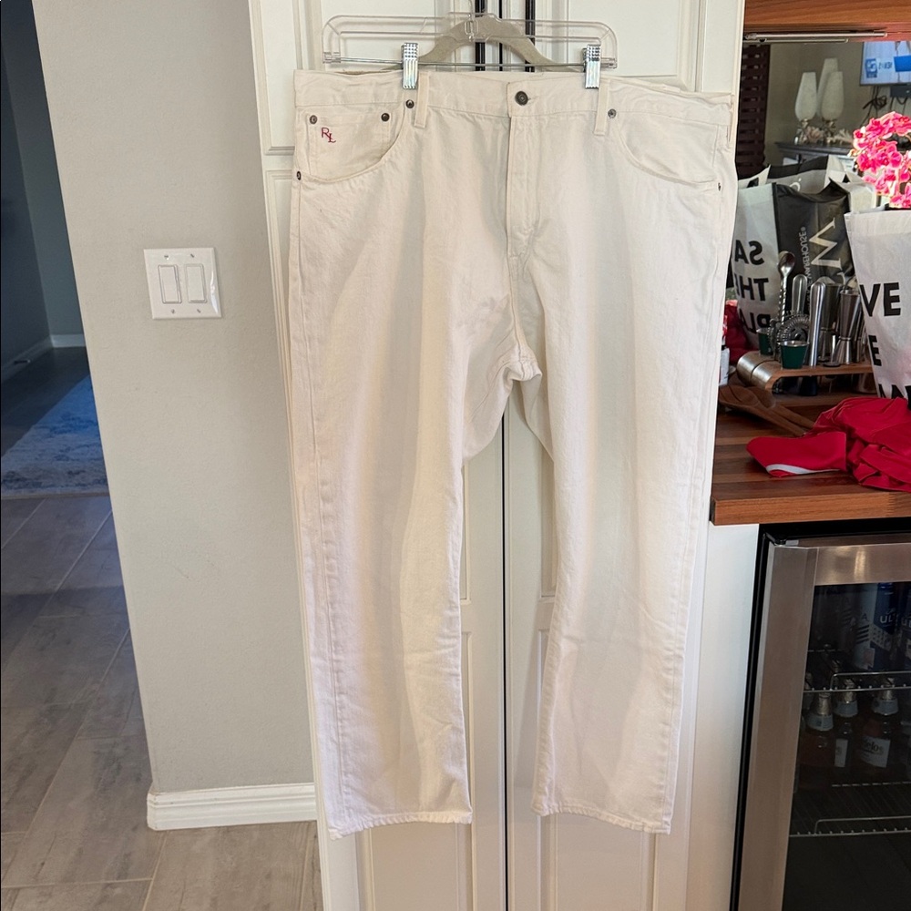 Men's Polo Ralph Lauren white jeans 42/30